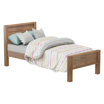 Einzelbett EL DORADO 90x200 Eiche antik