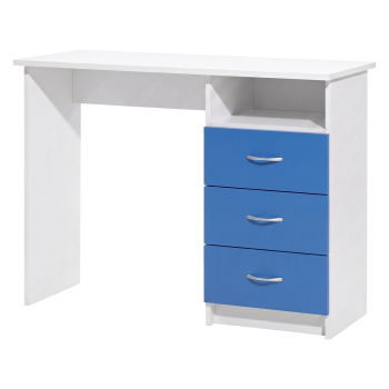 Schreibtisch 44 blau/weiß