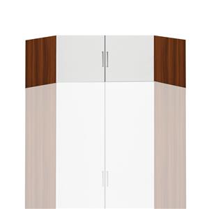 Eckverlängerung ESO 61555 nussbaum/weiß