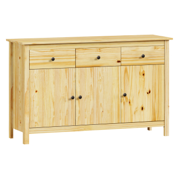 Sideboard 3 Türen + 3 Schubladen TORINO Metallgriffe
