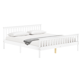 Doppelbett TORINO 180x200 weiß lackiert