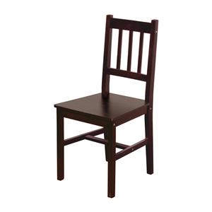 Stuhl 869H dunkelbraun lackiert
