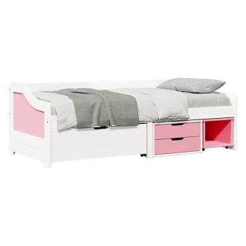 Einzelbett mit Schubladen MAXIMA rosa
