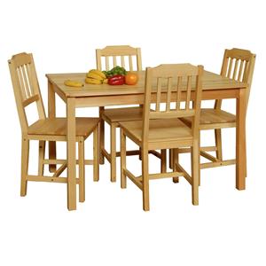 Tisch + 4 Stühle 8849 lackiert