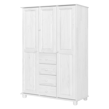 3-türiger Kleiderschrank 8851B Lack-weiß
