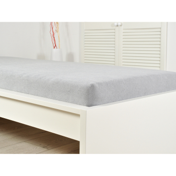 Blatt Frottee IDEAL 90x200 grau