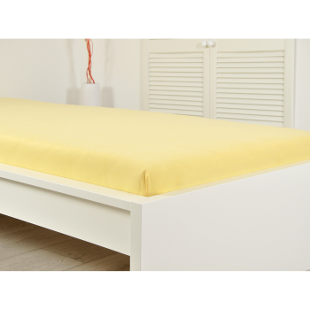 Blatt Frottee IDEAL 90x200 gelb