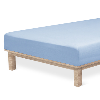 Andrea Simone Boxspringbettlaken 180x200x35 blau
