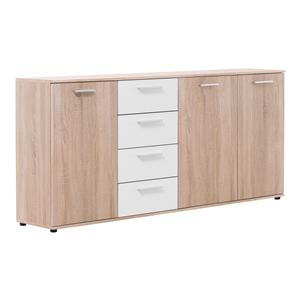 Kommode LUND 52 Eiche/Weiß