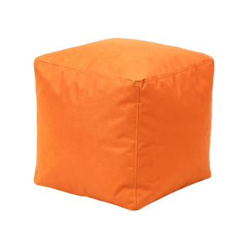 Sitzhocker CUBE orange mit Füllung